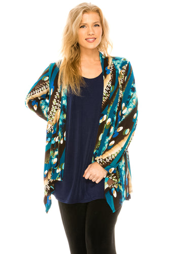 Jostar Women's Stretchy Print Mid Cut Jacket Long Sleeve Print, 428BN-LP-W175 - Jostar Online