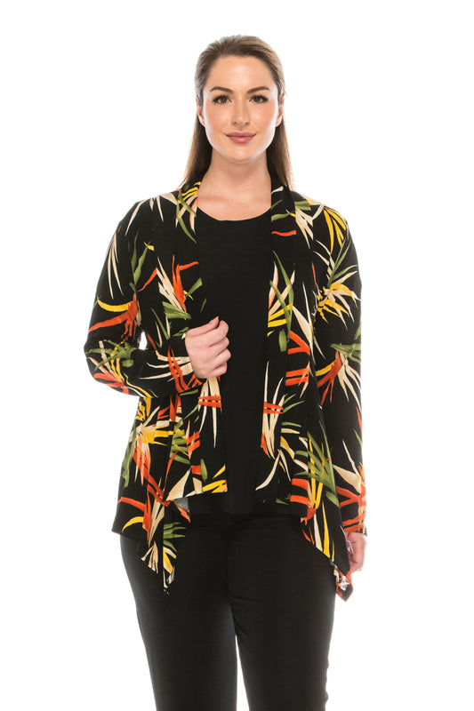 Jostar Women's Stretchy Print Mid Cut Jacket Long Sleeve Print, 428BN-LP-W679 - Jostar Online