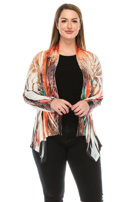 Jostar Women's Mid-cut Jacket Long Sleeve Sublimation Rhinestones, 428HT-LU-R-U019 - Jostar Online