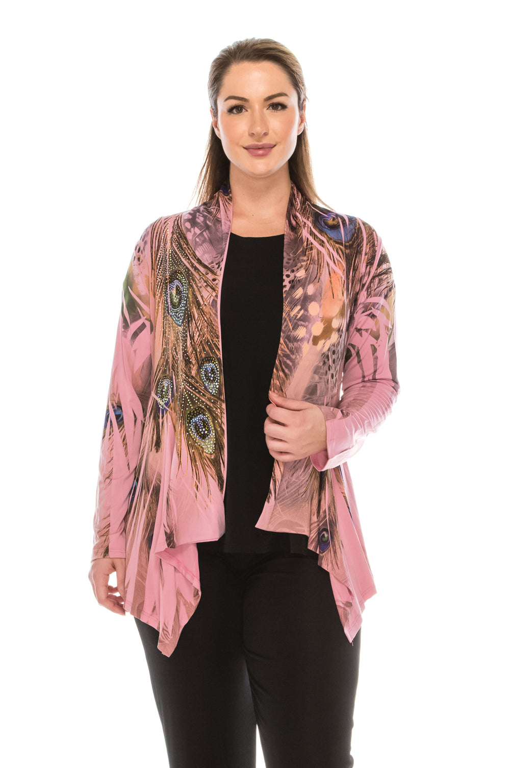 Jostar Women's  Mid-cut Jacket Long Sleeve Sublimation Rhinestones, 428HT-LU-R-U052 - Jostar Online