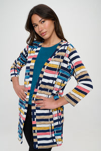 ITY Duster Jacket Quarter Sleeve Print-471HT-QRP1-W358