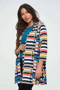 ITY Duster Jacket Quarter Sleeve Print-471HT-QRP1-W358