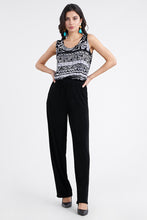 Load image into Gallery viewer, Plus Size Acetate Elastic Waist Full Length Pants-500AY-X - Jostar Online
