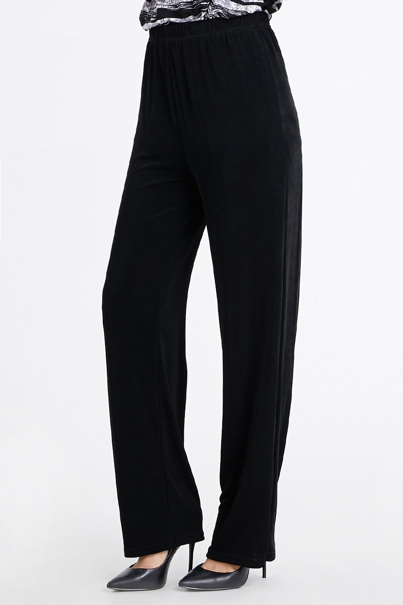 Acetate Non Iron Elastic Waist Full Length Pants-5000AY-ARS1