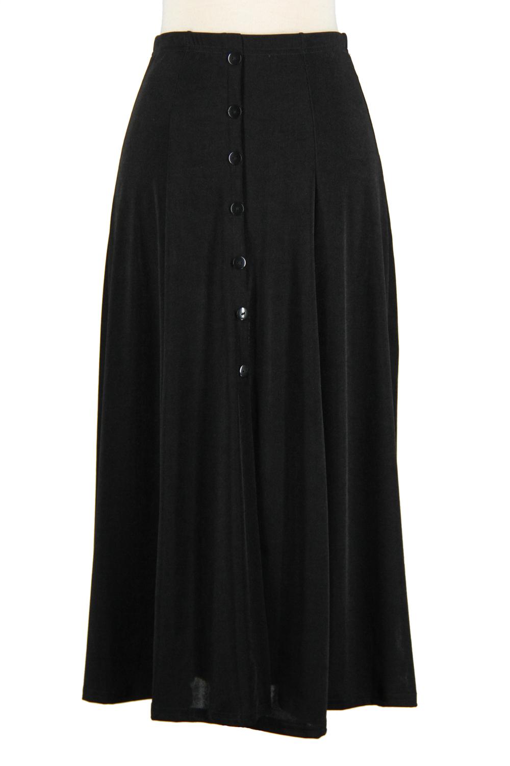 Jostar Stretchy Button Skirt, 600BN - Jostar Online