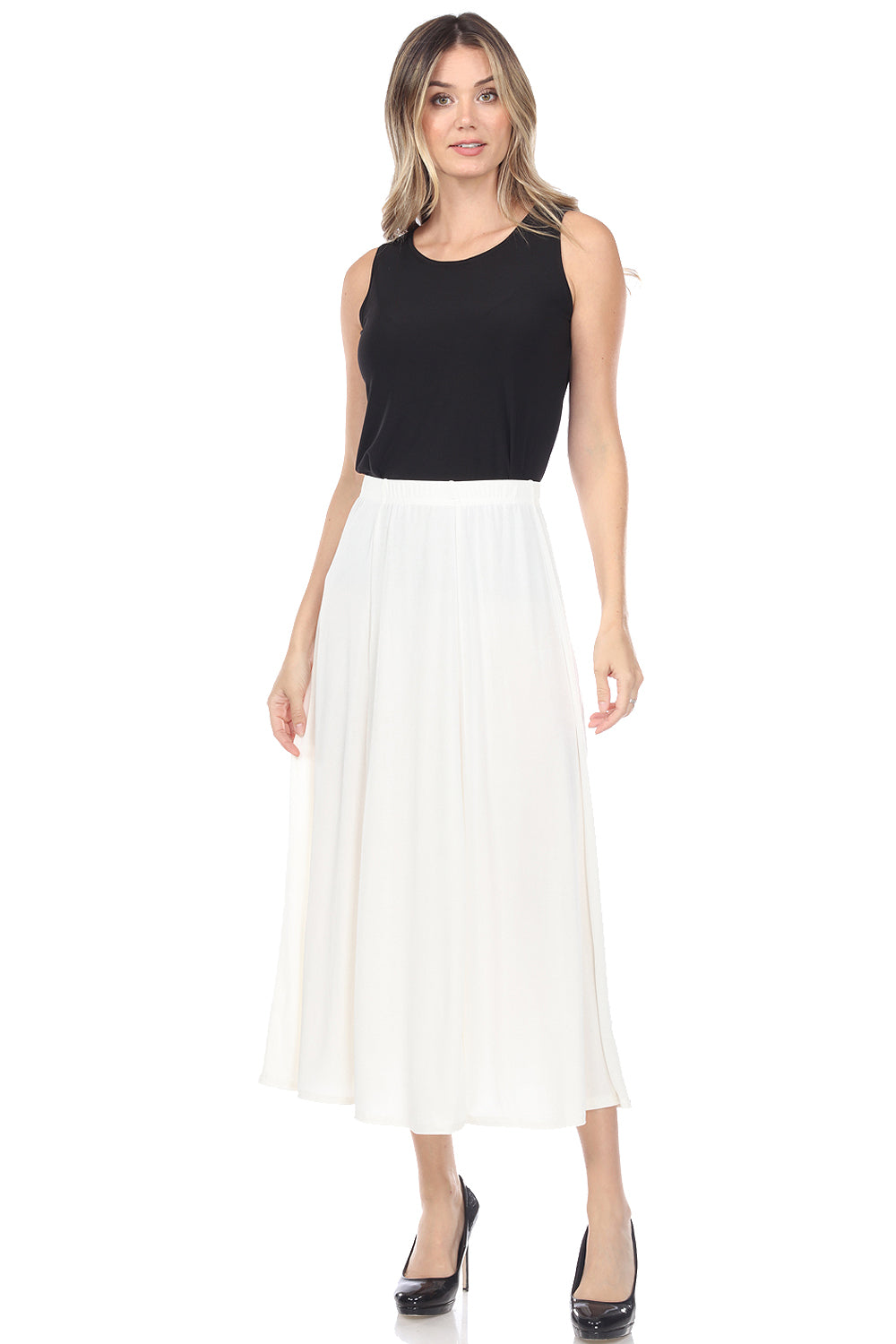 Jostar Women's Stretchy Flare Skirt, 602BN - Jostar Online