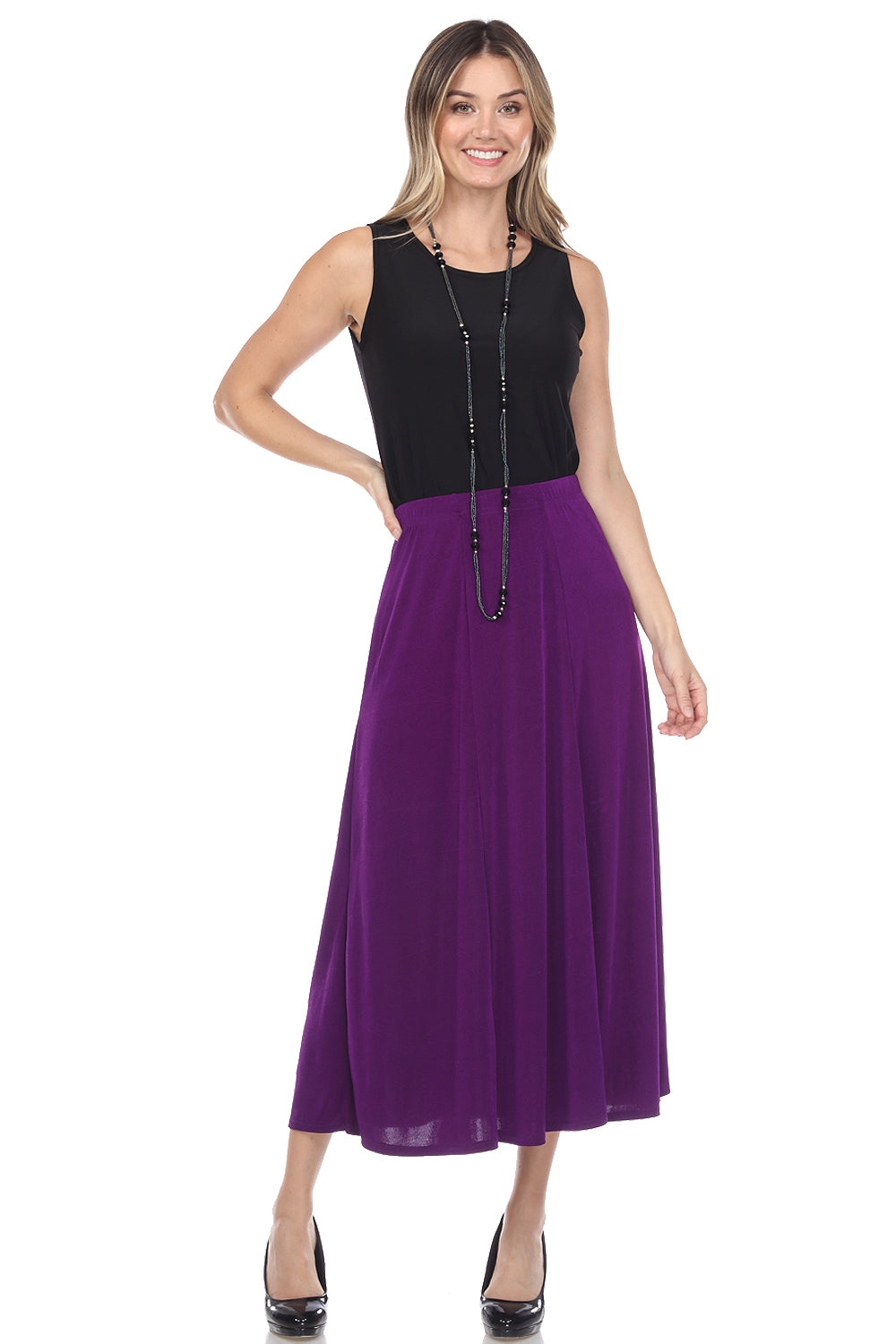 Jostar Women's Stretchy Flare Skirt, 602BN - Jostar Online