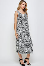 Load image into Gallery viewer, Stretchy Long Tank Dress Print 7000BN-TRP1-W289 - Jostar Online

