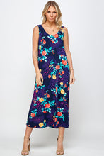 Load image into Gallery viewer, Stretchy Long Tank Dress Print 7000BN-TRP1-W301 - Jostar Online
