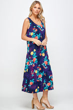 Load image into Gallery viewer, Stretchy Long Tank Dress Print 7000BN-TRP1-W301 - Jostar Online
