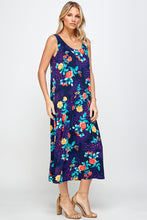 Load image into Gallery viewer, Stretchy Long Tank Dress Print 7000BN-TRP1-W301 - Jostar Online
