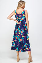 Load image into Gallery viewer, Stretchy Long Tank Dress Print 7000BN-TRP1-W301 - Jostar Online
