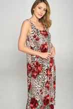 Load image into Gallery viewer, Stretchy Long Tank Dress Print -7000BN-TRP1-W307 - Jostar Online
