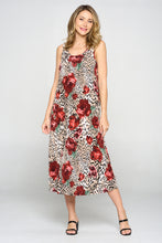 Load image into Gallery viewer, Stretchy Long Tank Dress Print -7000BN-TRP1-W307 - Jostar Online
