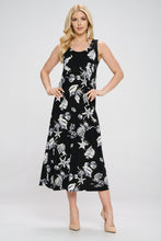 Load image into Gallery viewer, Stretchy Long Tank Dress Print -7000BN-TRP1-W309 - Jostar Online
