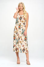 Load image into Gallery viewer, Stretchy Long Tank Dress Print -7000BN-TRP1-W317
