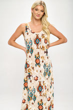 Load image into Gallery viewer, Stretchy Long Tank Dress Print -7000BN-TRP1-W317
