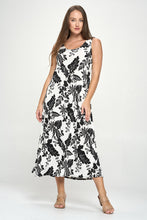 Load image into Gallery viewer, Stretchy Long Tank Dress Print -7000BN-TRP1-W324
