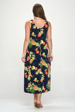 Load image into Gallery viewer, Stretchy Long Tank Dress Print -7000BN-TRP1-W327

