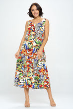 Load image into Gallery viewer, Stretchy Long Tank Dress Print - 7000BN-TRP1-W329
