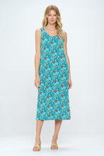 Load image into Gallery viewer, Retro Print  Long Tank Dress Print -7000BN-TRP1-W363
