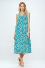 Load image into Gallery viewer, Retro Print  Long Tank Dress Print -7000BN-TRP1-W363
