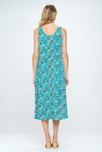 Load image into Gallery viewer, Retro Print  Long Tank Dress Print -7000BN-TRP1-W363
