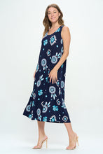 Load image into Gallery viewer, Print Long Tank Dress Print -7000BN-TRP1-W370
