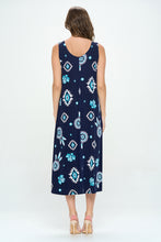 Load image into Gallery viewer, Print Long Tank Dress Print -7000BN-TRP1-W370
