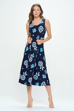 Load image into Gallery viewer, Print Long Tank Dress Print -7000BN-TRP1-W370
