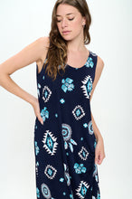 Load image into Gallery viewer, Print Long Tank Dress Print -7000BN-TRP1-W370
