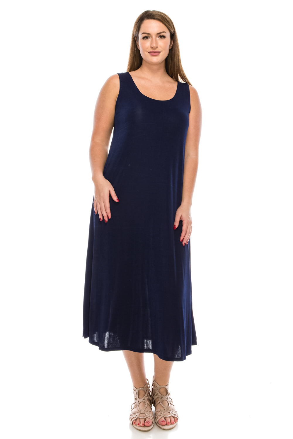 Jostar Women's Stretch Tank Maxi Dress, 700BN-T - Jostar Online