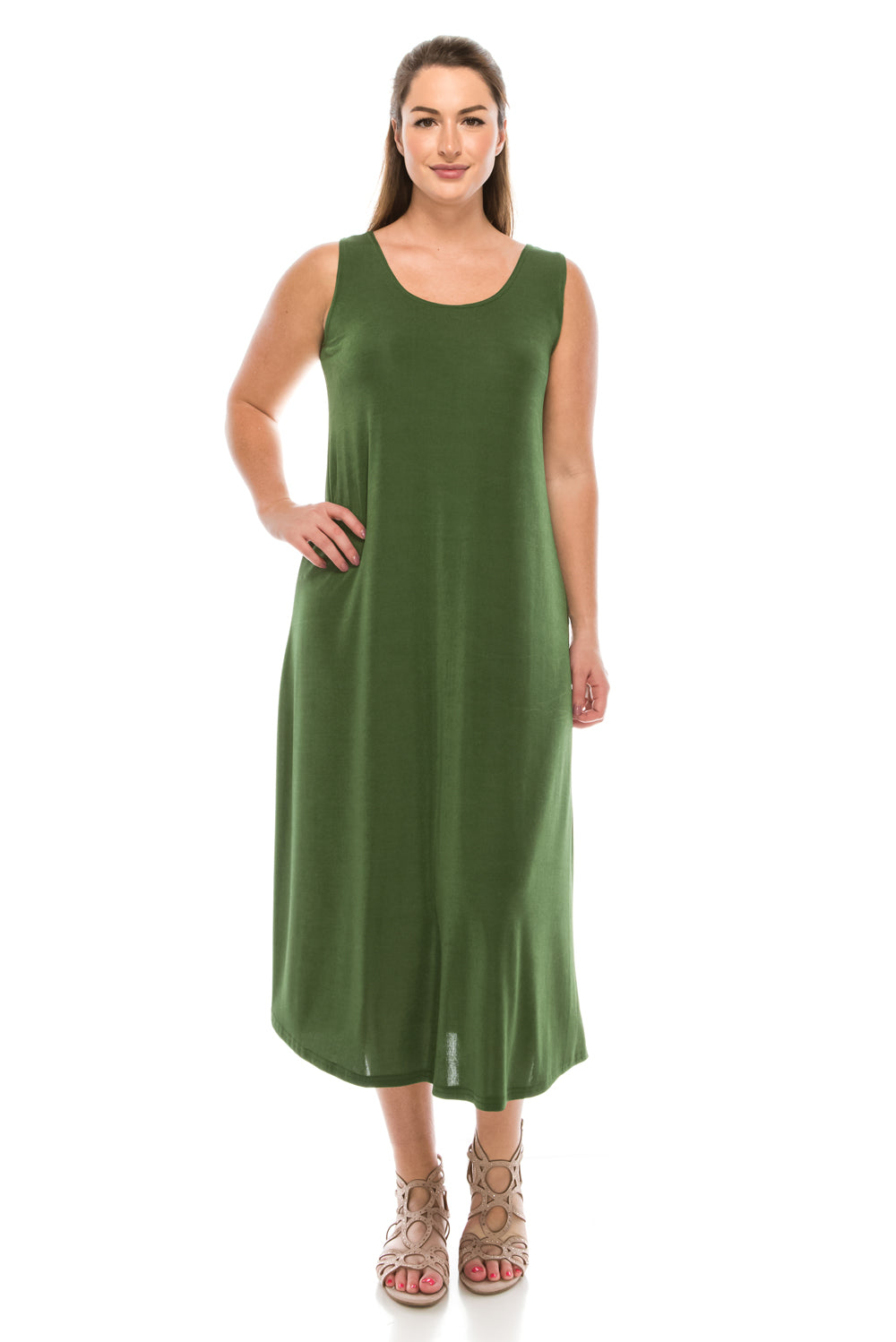 Jostar Women's Stretch Tank Maxi Dress, 700BN-T - Jostar Online
