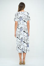 Load image into Gallery viewer, Print Long Dress Short Sleeve -7002BN-SRP1-W383
