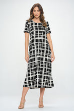Load image into Gallery viewer, Print Long Dress Short Sleeve -7002BN-SRP1-W387 - Jostar Online
