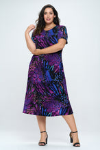 Load image into Gallery viewer, Women&#39;s Stretchy Long Dress Short Sleeve Plus Plus, 702BN-SXP-W207 - Jostar Online
