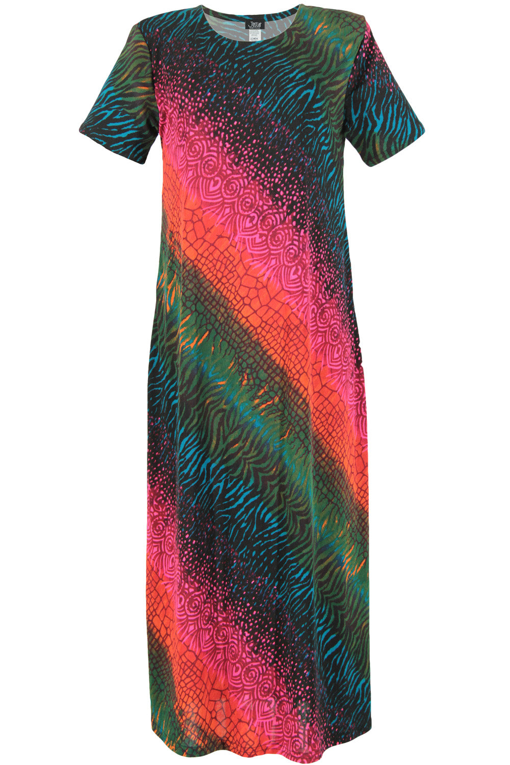 Jostar Women's Stretchy Long Dress Short Sleeve Plus Plus, 702BN-SXP-W182 - Jostar Online