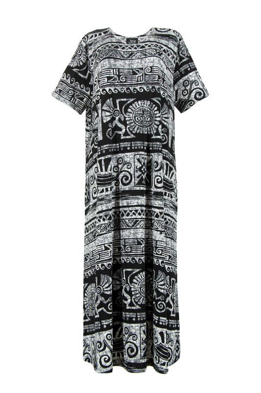 Jostar Women's Stretchy Long Dress Short Sleeve Plus Plus, 702BN-SXP-W901 - Jostar Online