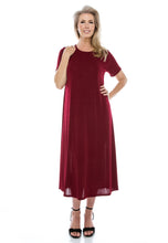 Load image into Gallery viewer, Jostar Women&#39;s Stretchy Long Dress Short Sleeve, 702BN-S - Jostar Online
