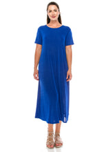 Load image into Gallery viewer, Jostar Women&#39;s Stretchy Long Dress Short Sleeve, 702BN-S - Jostar Online
