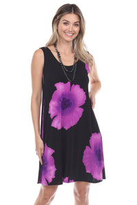 Women's Stretchy Missy Tank Dress Print-7003BN-TRP1-W113 - Jostar Online