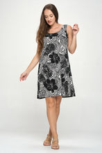 Load image into Gallery viewer, Plus Size Print Missy Tank Dress- 7003BN-TXP1-W325
