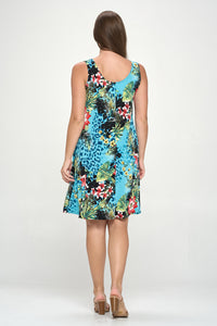 Print Missy Tank Dress-7003BN-TRP1-W326