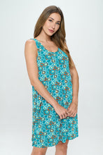 Load image into Gallery viewer, Plus Size Print Missy Tank Dress-7003BN-TXP1-W363
