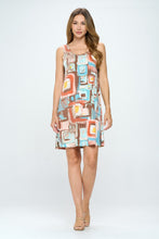 Load image into Gallery viewer, Plus Size Print Missy Tank Dress-7003BN-TXP1-W364
