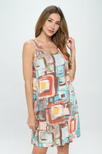 Load image into Gallery viewer, Plus Size Print Missy Tank Dress-7003BN-TXP1-W364
