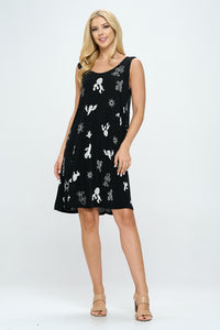 Stretchy Missy Tank Dress Print- 7003BN-TRP1-W369