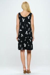 Stretchy Missy Tank Dress Print- 7003BN-TRP1-W369