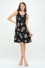 Load image into Gallery viewer, Plus Size Print Missy Tank Dress- 7003BN-TXP1-W370
