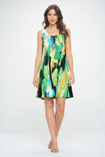 Load image into Gallery viewer, Brushstrokes Print Missy Tank Dress - 7003BN-TRP1-W379
